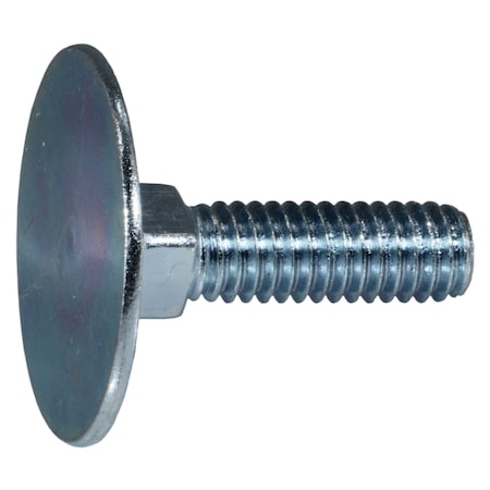 Midwest Fastener Elevator Bolt, 5/16"-18 Thrd Sz, 1-1/4 in L, Steel, Zinc Plated Finish, 10 PK 71306